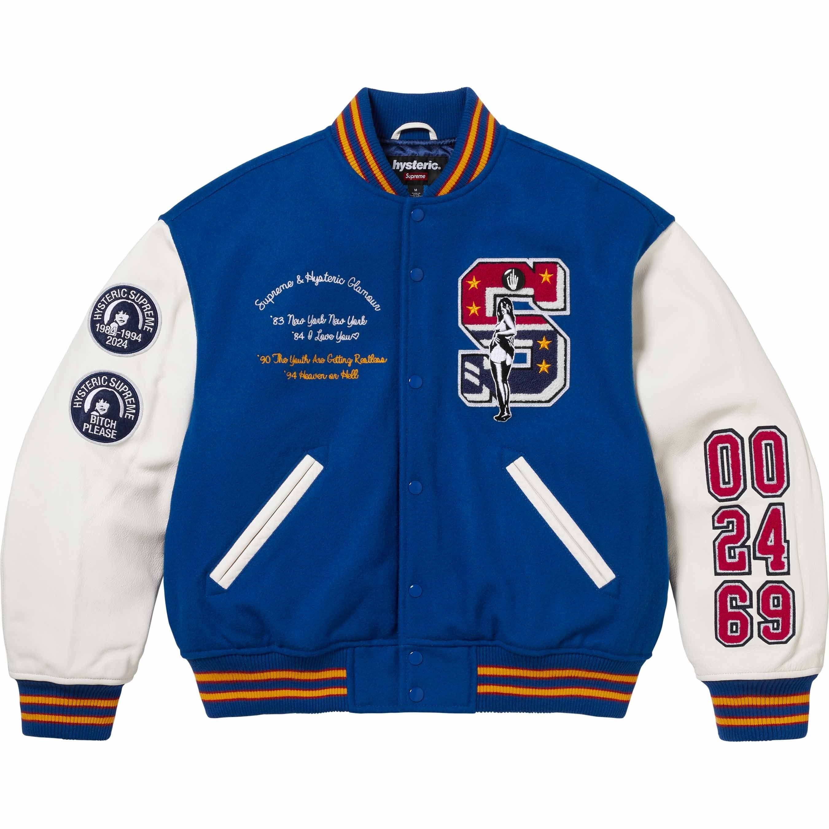 Supreme®/HYSTERIC GLAMOUR Varsity Jacket view 14